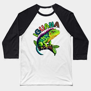 Animal Alphabet - I for Iguana Baseball T-Shirt